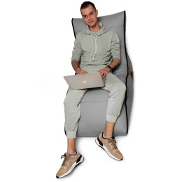 Кресло Мешок Лежак Оксфорд Стандарт+ iQmebel Серый