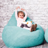 Кресло Мешок Груша Велюр размер Большой iQmebel Бирюзовый