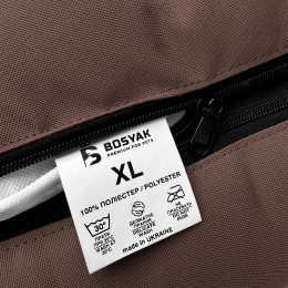 Водонепроницаемый лежак для больших собак EGO Bosyak XL 110x85 Коричневый (Ортопедическая лежанка для собак 20-35 кг)