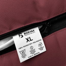 Водонепроницаемый лежак для больших собак EGO Bosyak XL 110x85 Бордовый (Ортопедическая лежанка для собак 20-35 кг)