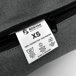 Лежак для собак и котов EGO Bosyak Рогожка XS 50x45 Серый (Ортопедическая лежанка для собак до 4 кг)