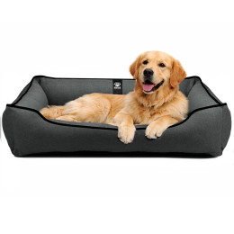 Лежак для больших собак EGO Bosyak Рогожка XL 110x85 Серый (Ортопедическая лежанка для собак 20-35 кг)