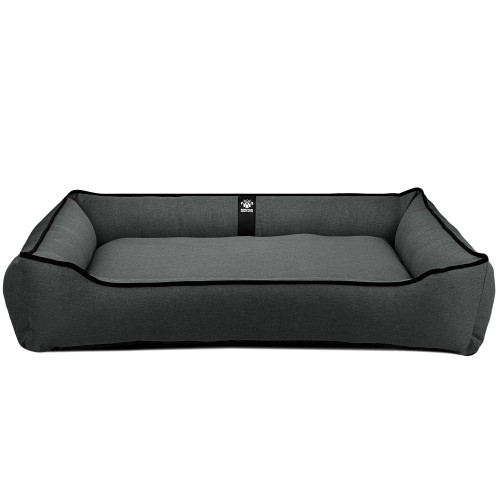 Лежак для больших собак EGO Bosyak Рогожка 2XL 120x100 Серый (Ортопедическая лежанка для собак от 30 кг)
