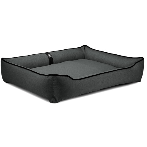 Лежак для больших собак EGO Bosyak Рогожка 2XL 120x100 Серый (Ортопедическая лежанка для собак от 30 кг)