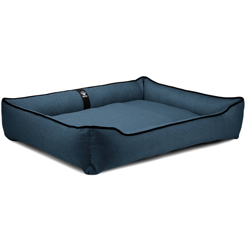 Лежак для больших собак EGO Bosyak Рогожка 2XL 120x100 Синий (Ортопедическая лежанка для собак от 30 кг)