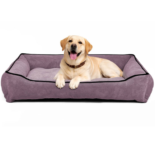 Лежак для собак всех пород EGO Bosyak Soft 2XL 120x100 Розовый (лежанка для больших собак от 30 кг)