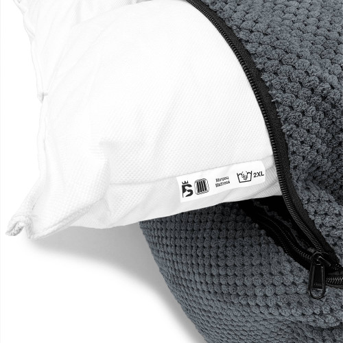 Лежак для собак всех пород EGO Bosyak Soft 2XL 120x100 Серый (лежанка для больших собак от 30 кг)