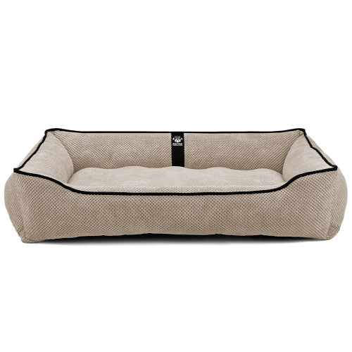 Лежак для собак всех пород EGO Bosyak Soft XL 110x85 Бежевый (лежанка для больших собак 20-27 кг)