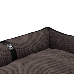 Лежак для собак всех пород EGO Bosyak Soft XL 110x85 Коричневый (лежанка для больших собак 20-27 кг)