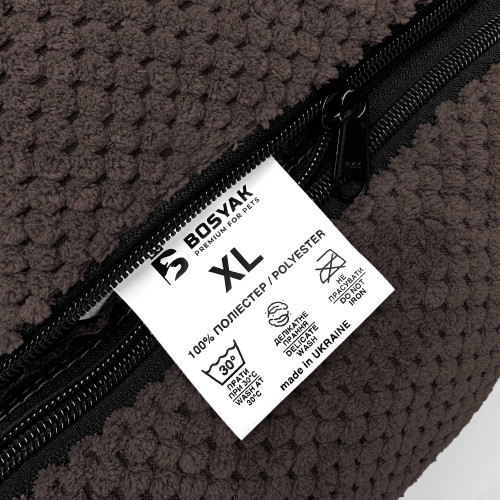 Лежак для собак всех пород EGO Bosyak Soft XL 110x85 Коричневый (лежанка для больших собак 20-27 кг)