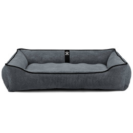 Лежак для собак всех пород EGO Bosyak Soft XL 110x85 Серый (лежанка для больших собак 20-27 кг)