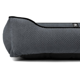 Лежак для собак всех пород EGO Bosyak Soft XL 110x85 Серый (лежанка для больших собак 20-27 кг)