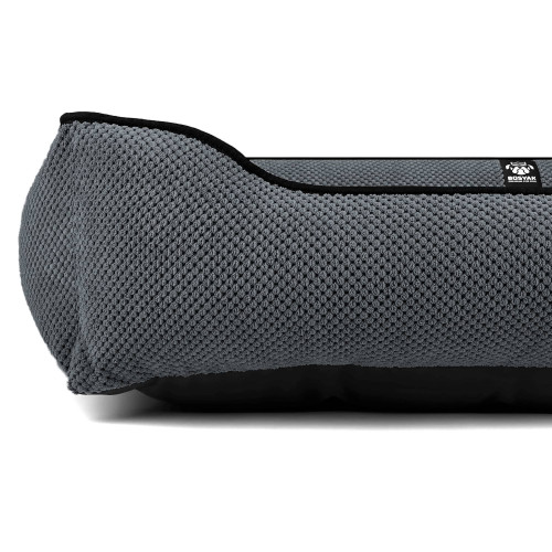 Лежак для собак всех пород EGO Bosyak Soft XL 110x85 Серый (лежанка для больших собак 20-27 кг)