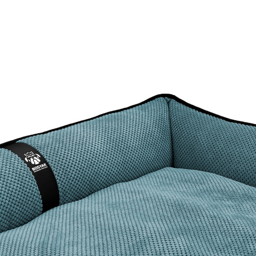 Лежак для собак всех пород EGO Bosyak Soft XL 110x85 Синий (лежанка для больших собак 20-27 кг)