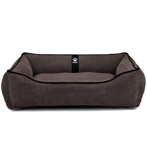 Лежак для собак всех пород EGO Bosyak Soft L 95x80 Коричневый (лежанка для средних собак 12-20 кг)