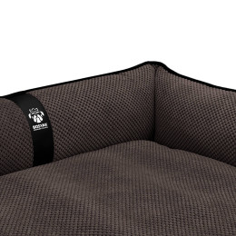 Лежак для собак всех пород EGO Bosyak Soft L 95x80 Коричневый (лежанка для средних собак 12-20 кг)