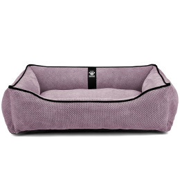 Лежак для собак всех пород EGO Bosyak Soft L 95x80 Розовый (лежанка для средних собак 12-20 кг)
