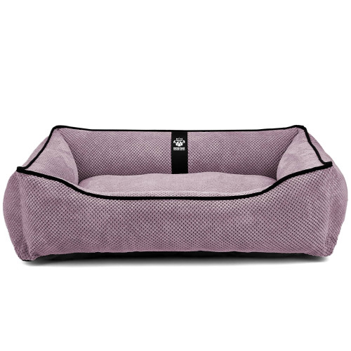 Лежак для собак всех пород EGO Bosyak Soft L 95x80 Розовый (лежанка для средних собак 12-20 кг)