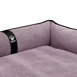 Лежак для собак всех пород EGO Bosyak Soft L 95x80 Розовый (лежанка для средних собак 12-20 кг)