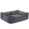 Лежак для собак всех пород EGO Bosyak Soft L 95x80 Серый (лежанка для средних собак 12-20 кг)