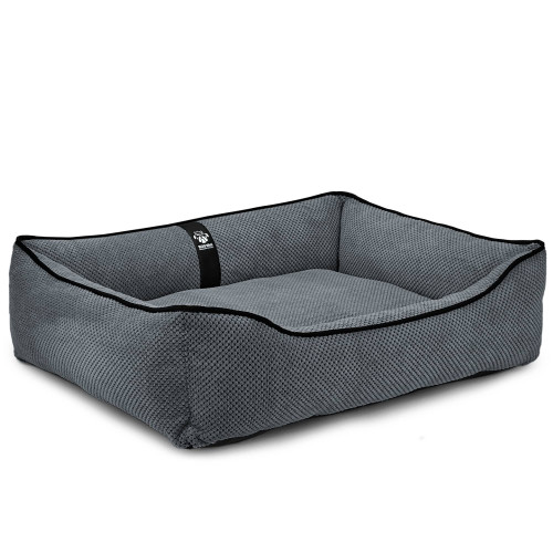 Лежак для собак всех пород EGO Bosyak Soft L 95x80 Серый (лежанка для средних собак 12-20 кг)