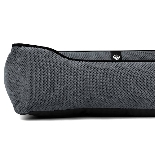 Лежак для собак всех пород EGO Bosyak Soft L 95x80 Серый (лежанка для средних собак 12-20 кг)