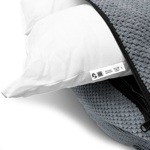 Лежак для собак всех пород EGO Bosyak Soft L 95x80 Серый (лежанка для средних собак 12-20 кг)