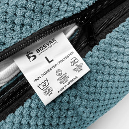 Лежак для собак всех пород EGO Bosyak Soft L 95x80 Синий (лежанка для средних собак 12-20 кг)