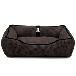 Лежак для собак и котов EGO Bosyak Soft S 65x55 Коричневый (лежанка для кошек и собак 4-6 кг)
