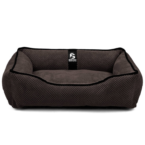 Лежак для собак и котов EGO Bosyak Soft S 65x55 Коричневый (лежанка для кошек и собак 4-6 кг)