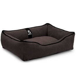 Лежак для собак и котов EGO Bosyak Soft S 65x55 Коричневый (лежанка для кошек и собак 4-6 кг)