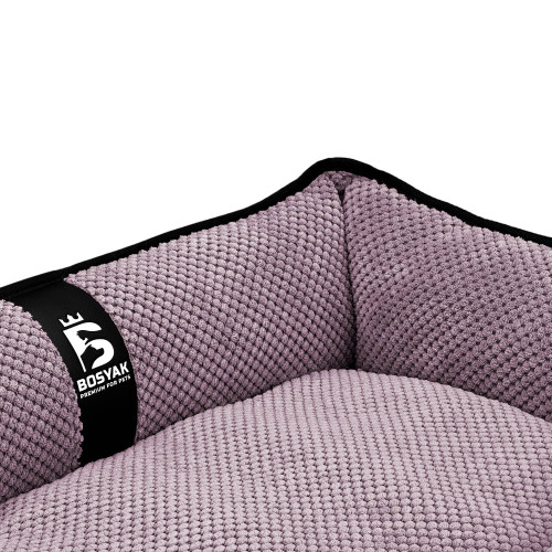Лежак для собак и котов EGO Bosyak Soft S 65x55 Розовый (лежанка для кошек и собак 4-6 кг)