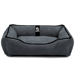 Лежак для собак и котов EGO Bosyak Soft S 65x55 Серый (лежанка для кошек и собак 4-6 кг)
