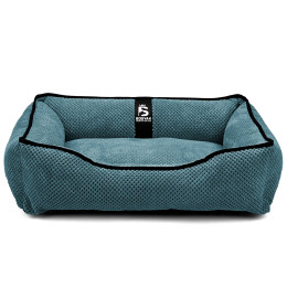 Лежак для собак и котов EGO Bosyak Soft S 65x55 Синий (лежанка для кошек и собак 4-6 кг)