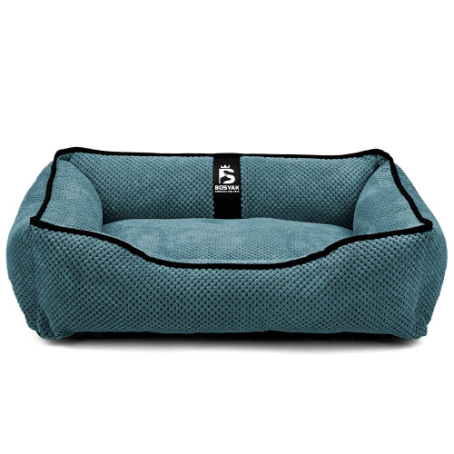 Лежак для собак и котов EGO Bosyak Soft S 65x55 Синий (лежанка для кошек и собак 4-6 кг)