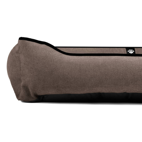 Лежак для собак всех пород EGO Bosyak Велюр Touch 2XL 120x100 Коричневый (лежанка для больших собак от 30 кг)