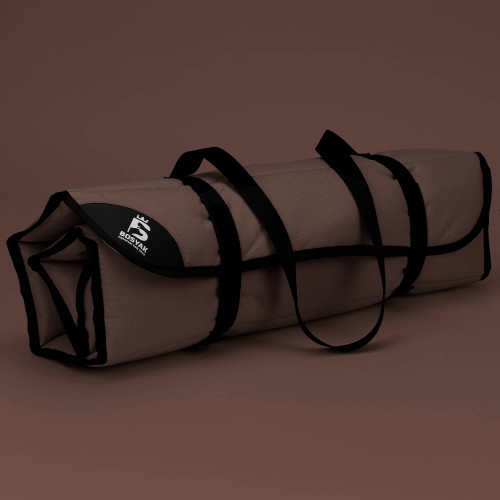 Коврик лежак для собак OUT Bosyak Waterproof S 85х50 Коричневый (прогулочный коврик подстилка для собак)