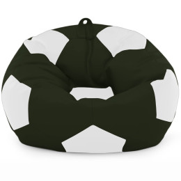 Кресло мешок Мяч Оксфорд размер Большой iQmebel Хаки + Белый