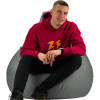 Кресло Мешок Груша БЕЗ Наполнителя Оксфорд Большой Серый (Внешний + внутренний чехлы)